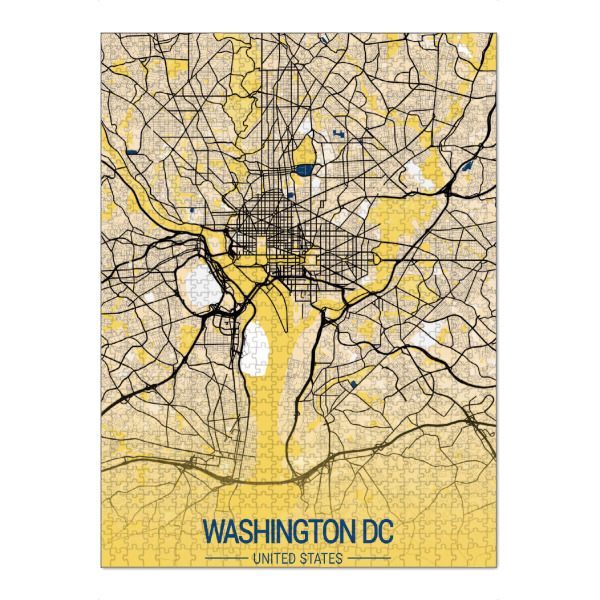 Puzzle Ravensburger "City von Washington D.C" artboxONE - Städte / Washington,Kartografie