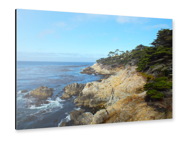 Alu-Dibond "Küste bei Monterey" 30x20 cm artboxONE