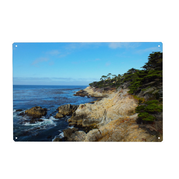 Metall Poster "Küste bei Monterey" artboxONE - Natur,Reise,Reise / Strand und Meer,Reise / Länder