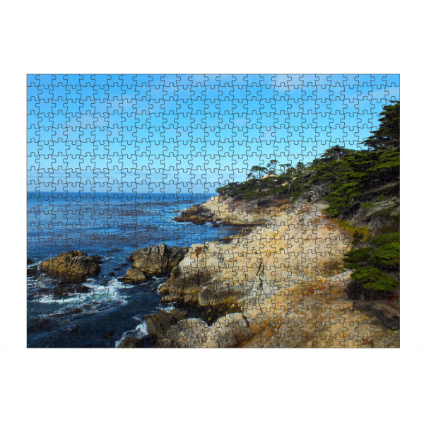 Puzzle Ravensburger "Küste bei Monterey" artboxONE - Natur,Reise,Reise / Strand und Meer,Reise / Länder