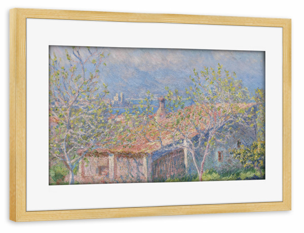 Poster mit Rahmen kiefer "Gärtnerhaus in Antibes" artboxONE - Reise,Architektur,Für Mama,Für Papa