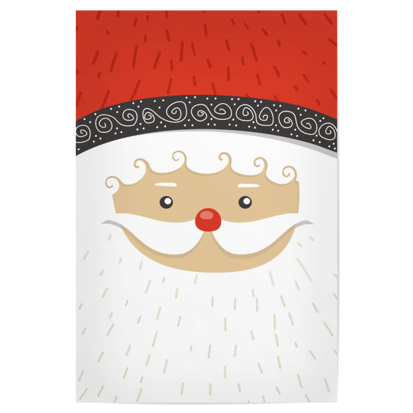 Poster "Mr. Santa Claus" artboxONE - Für Kinder,Weihnachten - Weihnachtsmann,Nahaufnahme,Illustration,Weihnachten,Bunt,Santa,Claus
