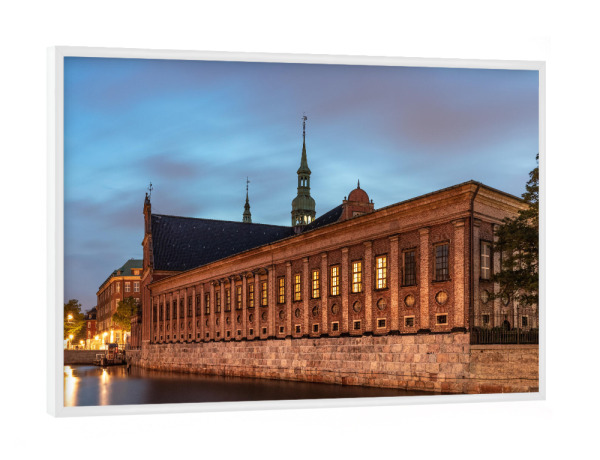 Poster mit weißem Rahmen "Holmens Church Copenhagen" artboxONE - Städte,Architektur,Städte / København