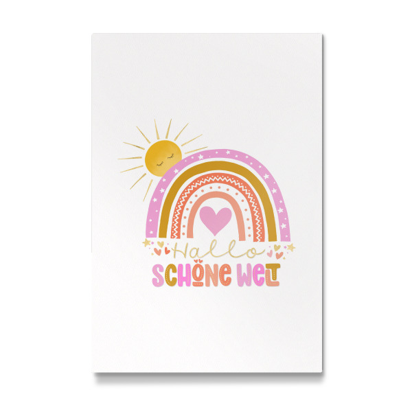 Galerie-Print "Hallo Welt" 75x50 cm artboxONE