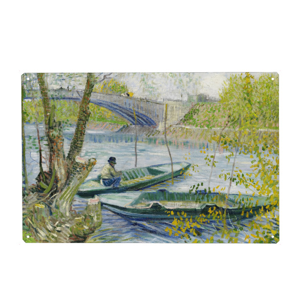 Holzbild "Angeln im Frühling" artboxONE - Natur,Reise,Reise / Länder,Für Mama,Für Papa