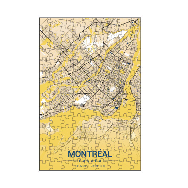 artboxONE Puzzle "Montréal Canada Map" artboxONE - Städte / Weitere,Kartografie
