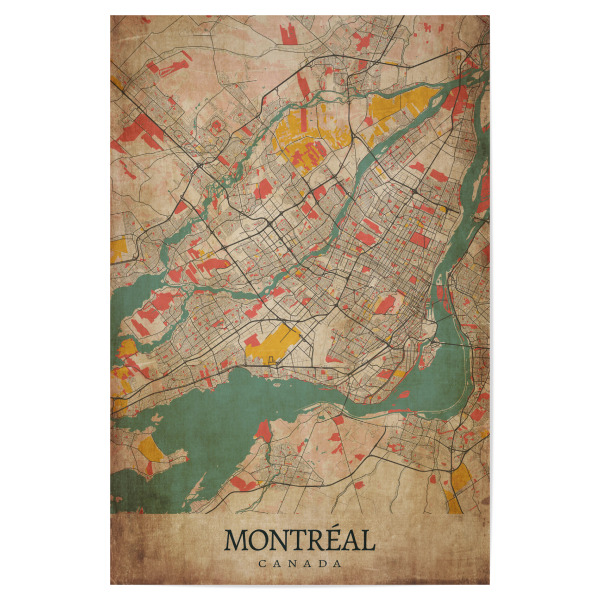 Poster 30x20 cm "Retro City Montreal" artboxONE - Städte / Weitere