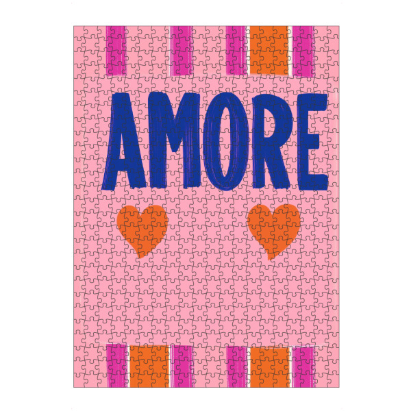 Puzzle Ravensburger "Blue Amore" artboxONE - Typografie,Abstrakt,Liebe
