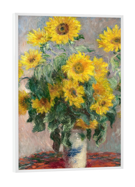 Poster mit weißem Rahmen "Strauß Sonnenblumen" artboxONE - Natur,Liebe,Für Mama,Für Papa