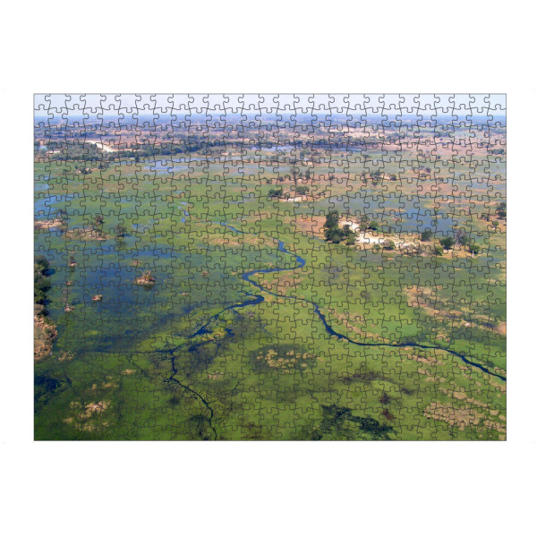 artboxONE Puzzle "Okavangdelta Luftaufnahme" artboxONE - Natur,Reise,Reise / Afrika,Reise / Länder