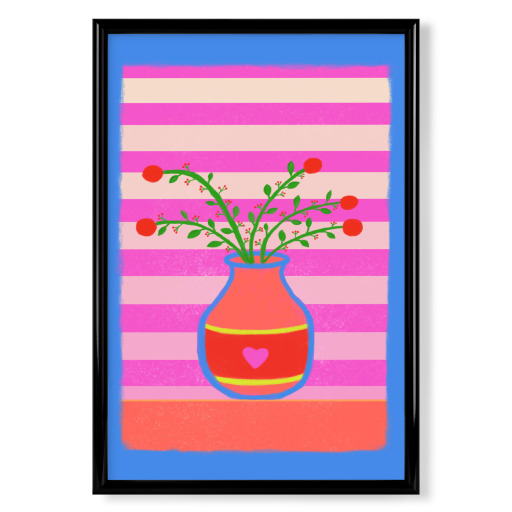 Rote Blüten Kunst