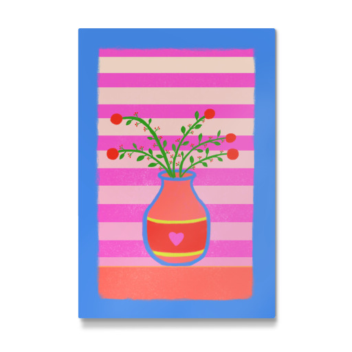Rote Blüten Kunst