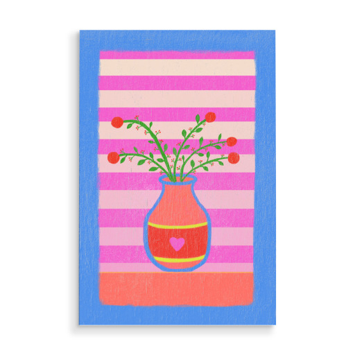 Rote Blüten Kunst