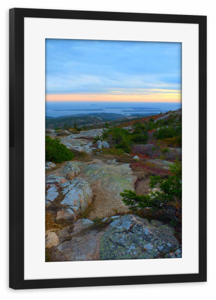 Poster mit Rahmen schwarz "Cadillac Mountain @ Acadia" artboxONE - Natur,Reise,Reise / Strand und Meer,Reise / Asien,Reise / Länder