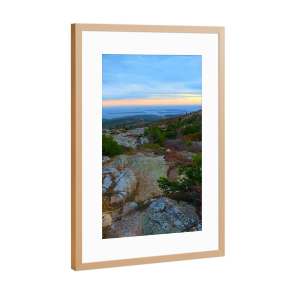 Poster mit Rahmen Kupfer "Cadillac Mountain @ Acadia" artboxONE - Natur,Reise,Reise / Strand und Meer,Reise / Asien,Reise / Länder