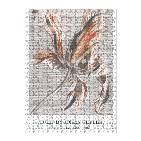 Puzzle Ravensburger "Zarte Pastell Tulpe" artboxONE - Typografie,Floral,Abstrakt