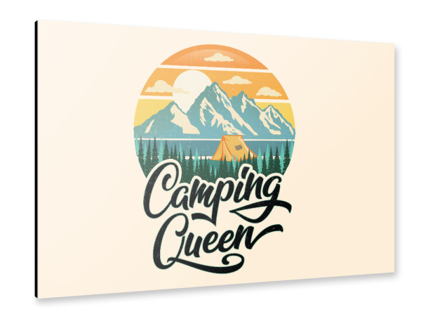 Alu-Dibond "Camping Queens" 30x20 cm artboxONE