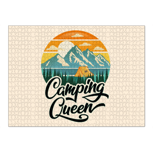 Puzzle Ravensburger "Camping Queens" artboxONE - Typografie,Natur,Lustig