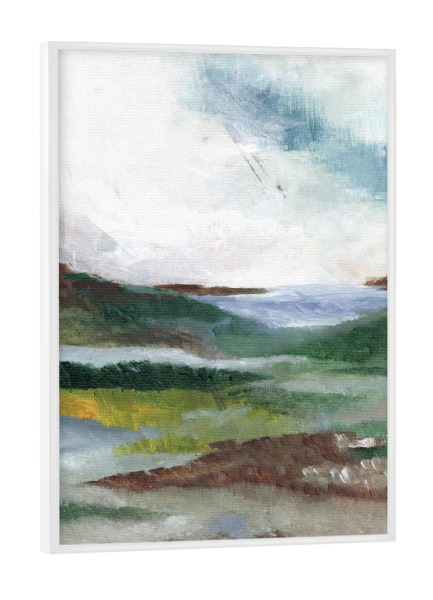 Poster mit weißem Rahmen "Abstract Land" artboxONE - Abstrakt