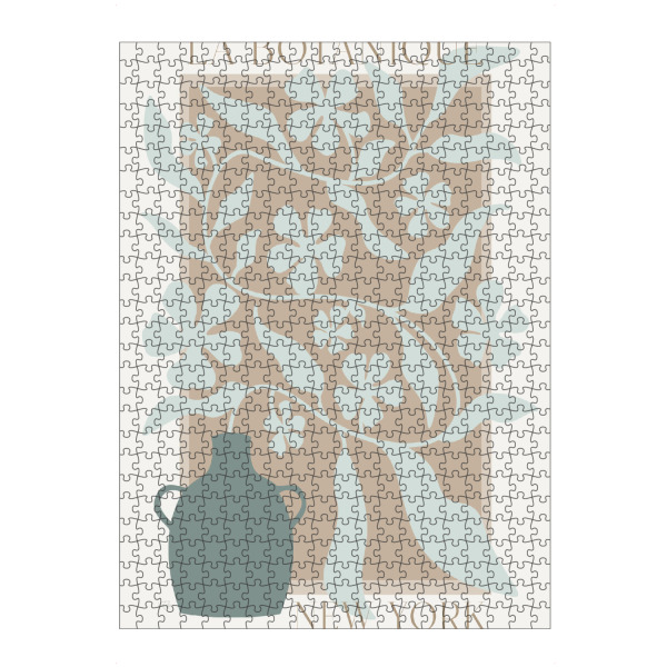 Puzzle Ravensburger "La Botanique New York" artboxONE - Typografie,Floral - New york,Topf,Topfpflanze,Blumen,Botanique - Bild new york