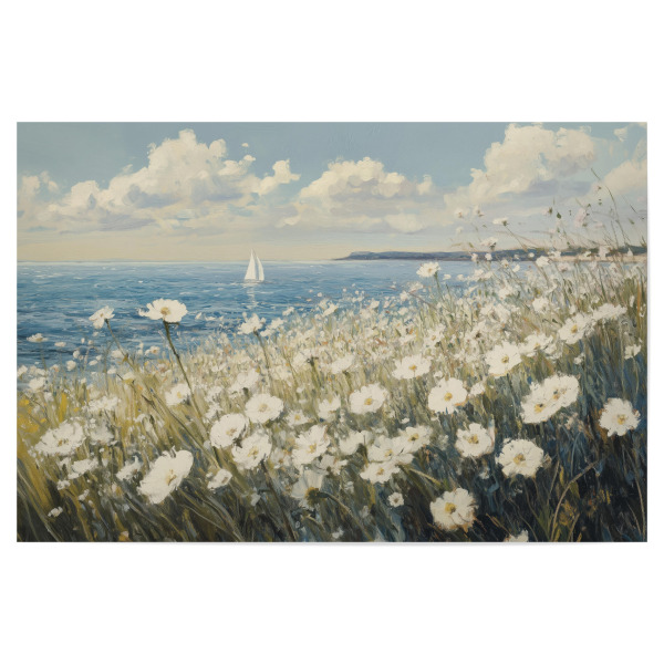 Poster "Blühende Blume im Sommer" artboxONE - Natur,Floral,Abstrakt,Reise / Strand und Meer - Blumen,Blumen,Blühend,Strand,Meer