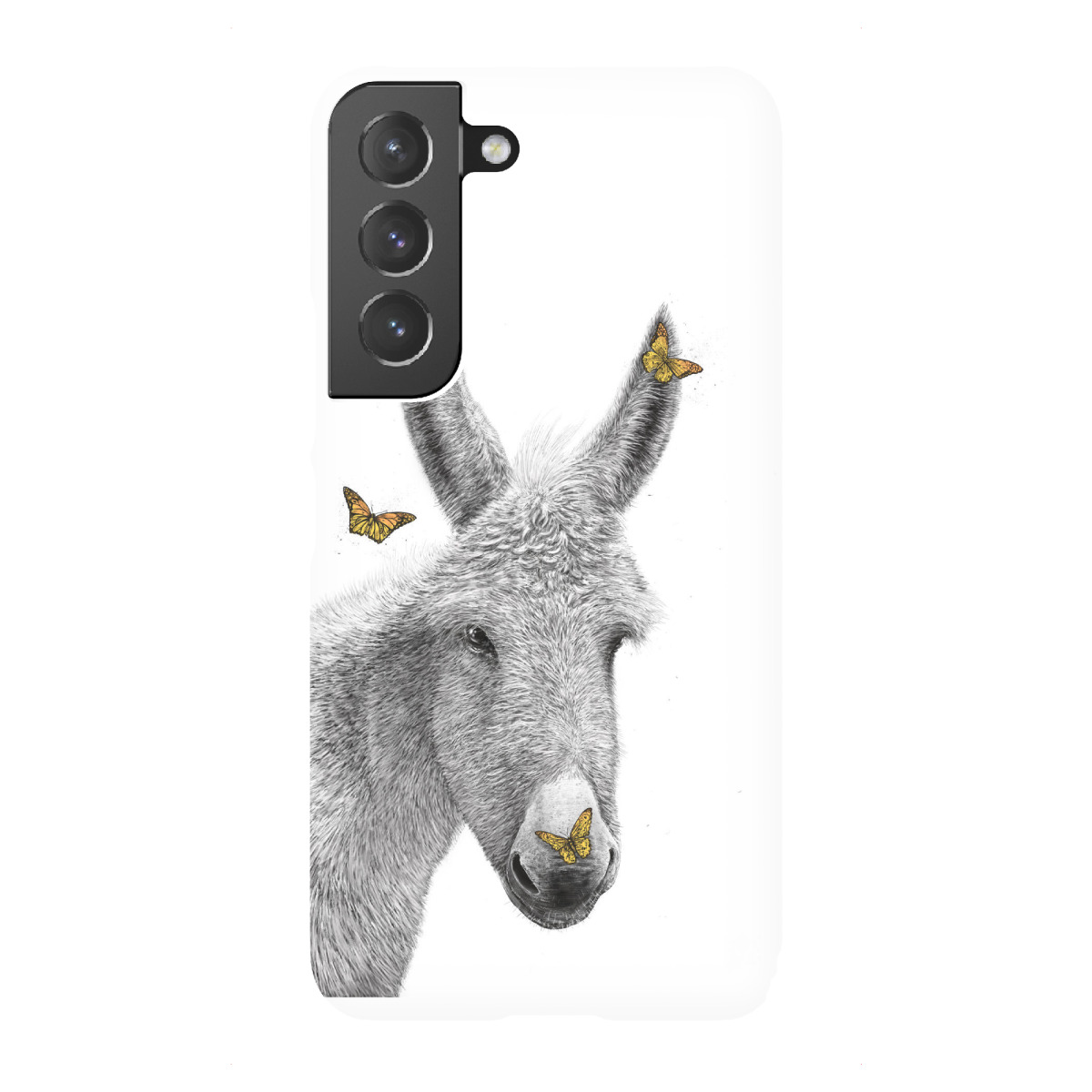 Samsung Galaxy "Esel mit Schmetterling" Premium-Case Handyhülle artboxONE