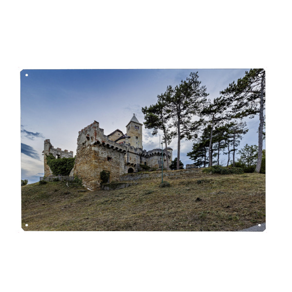 Holzbild "Wiener Burg Liechtenstein" artboxONE - Architektur
