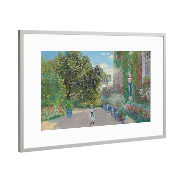 Poster mit Rahmen Silber "The Artist's House at Argenteuil" artboxONE - Architektur,Für Mama,Für Papa