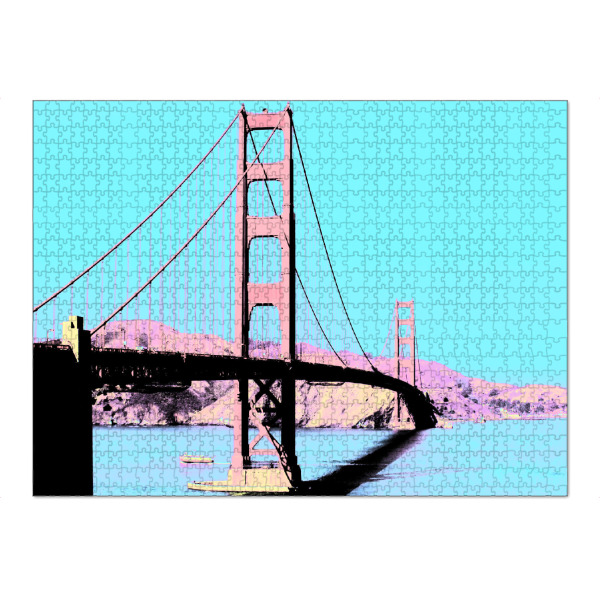 Puzzle Ravensburger "Pop Art Golden Gate" artboxONE - Reise,Architektur,Reise / Länder,Städte / San Francisco