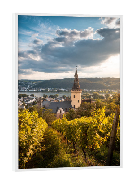 Poster mit weißem Rahmen "Bad Hönningen am Rhein" artboxONE - Städte,Natur,Reise