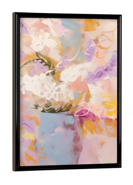 Poster mit schwarzem Rahmen "Sanfte Harmonie" artboxONE - Natur,Abstrakt,Geometrie