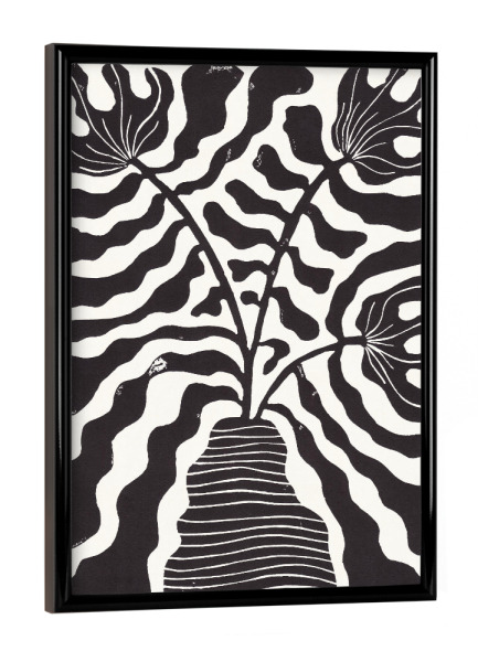Poster mit schwarzem Rahmen "Galitsyna - Three Flowers" artboxONE - Natur,Floral