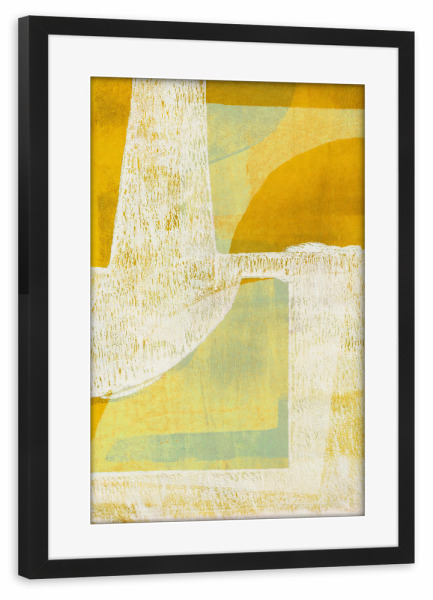 Poster mit Rahmen schwarz "Galitsyna - Between the Shapes" artboxONE - Abstrakt,Geometrie