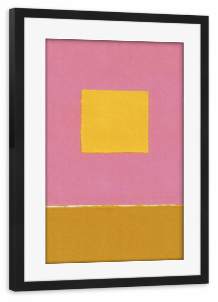 Poster mit Rahmen schwarz "Galisyna - Colour Play - Pink" artboxONE - Abstrakt,Geometrie,Liebe