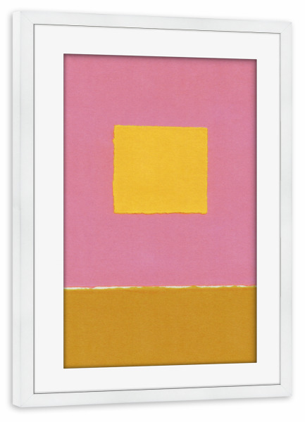 Poster mit Rahmen weiß "Galisyna - Colour Play - Pink" artboxONE - Abstrakt,Geometrie,Liebe