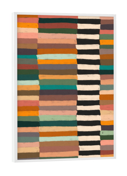 Poster mit weißem Rahmen "Galitsyna - Mix Stripes Uno" artboxONE - Abstrakt,Geometrie