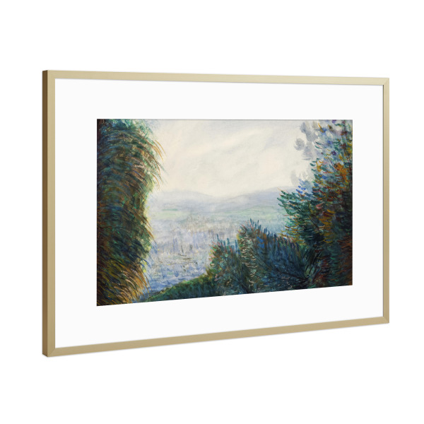 Poster mit Rahmen Gold "Das Auvers-Tal" artboxONE - Natur,Reise,Für Mama,Für Papa