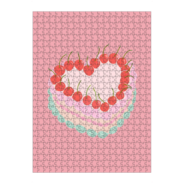 Puzzle Ravensburger "Preppy-Kuchen" artboxONE - Essen & Trinken