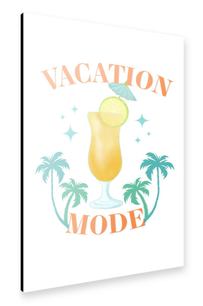 Alu-Dibond "Sommerurlaubsmodus" 30x20 cm artboxONE