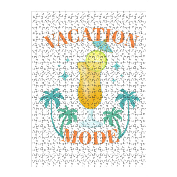 Puzzle Ravensburger "Sommerurlaubsmodus" artboxONE - Typografie,Essen & Trinken / Obst & Gemüse,Lustig