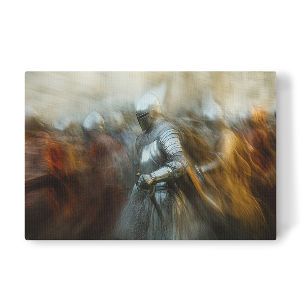 Leinwandbild "Die Silberne Rüstung" artboxONE - Abstrakt,Menschen,Männer