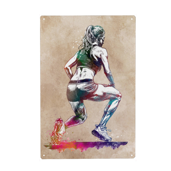 Holzbild "Fitness Gymnastik Sport Kunst D" artboxONE - Sport,Sport / Motivation - Fitness,Bewegung,Fitnessstudio,Gymnastik,Sport