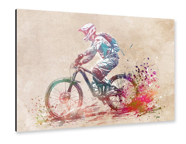 Alu-Dibond "BMX Biker Sportkunst I" 75x50 cm artboxONE