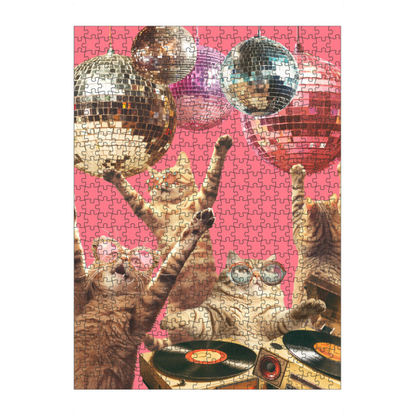 Puzzle Ravensburger "Gats Disco" artboxONE - Tiere,Lustig