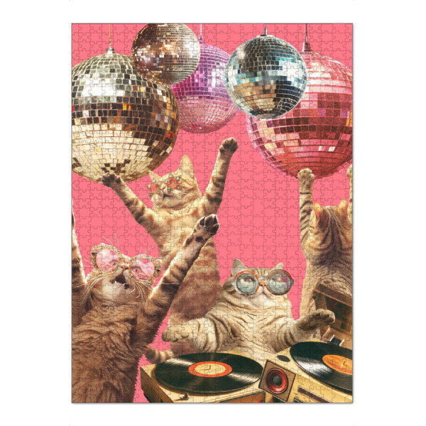 Puzzle Ravensburger "Gats Disco" artboxONE - Tiere,Lustig