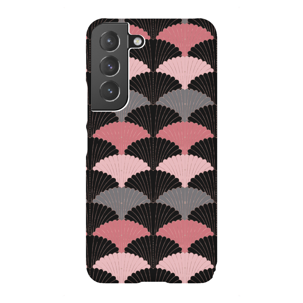 "Art Deco mit Rosa, Grau, Schwarz"für Samsung Galaxy - Premium-Case Handyhülle artboxONE