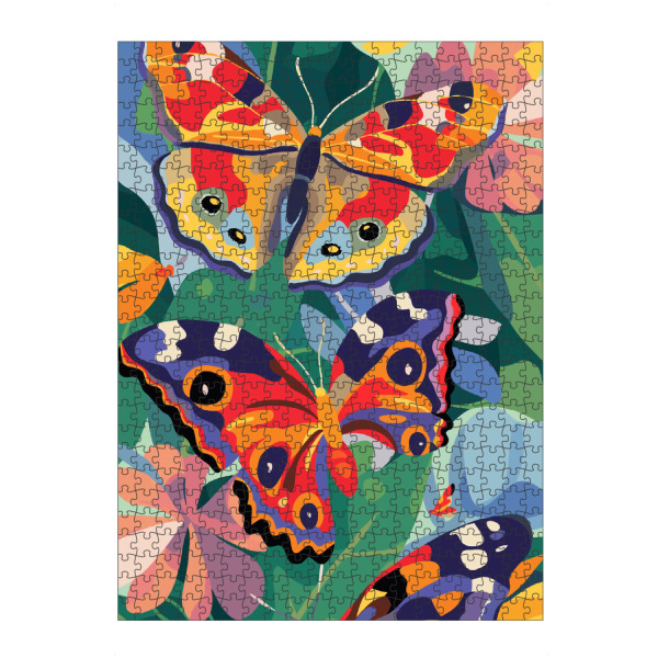 Puzzle Ravensburger "Vibrant butterflies" artboxONE - Natur,Floral