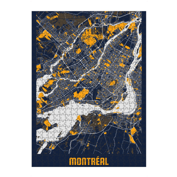 Puzzle Ravensburger "Montréal CityMap" artboxONE - Städte / Weitere,Kartografie
