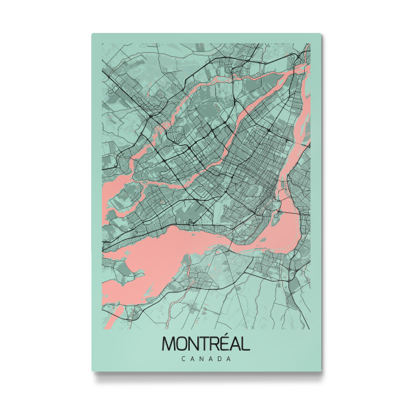 Galerie-Print "Montreal City Plan" 30x20 cm artboxONE