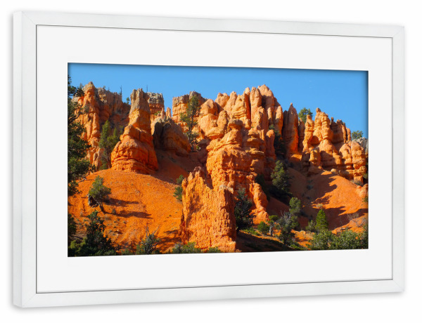 Poster mit Rahmen weiß "Der Red Canyon" artboxONE - Natur,Reise,Reise / Länder